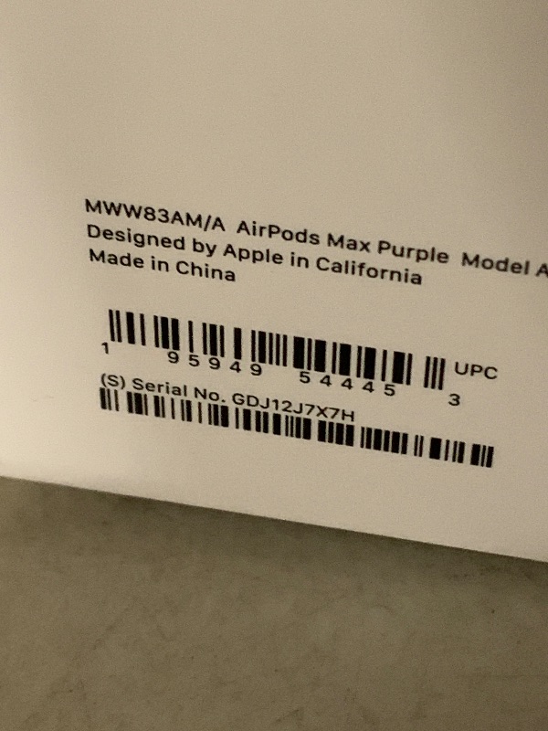 Photo 1 of Apple AirPods Max Wireless Over-Ear Headphones, Pro-Level Active Noise Cancellation, Transparency Mode, Personalized Spatial Audio, USB-C Charging, Bluetooth Headphones for iPhone - Purple