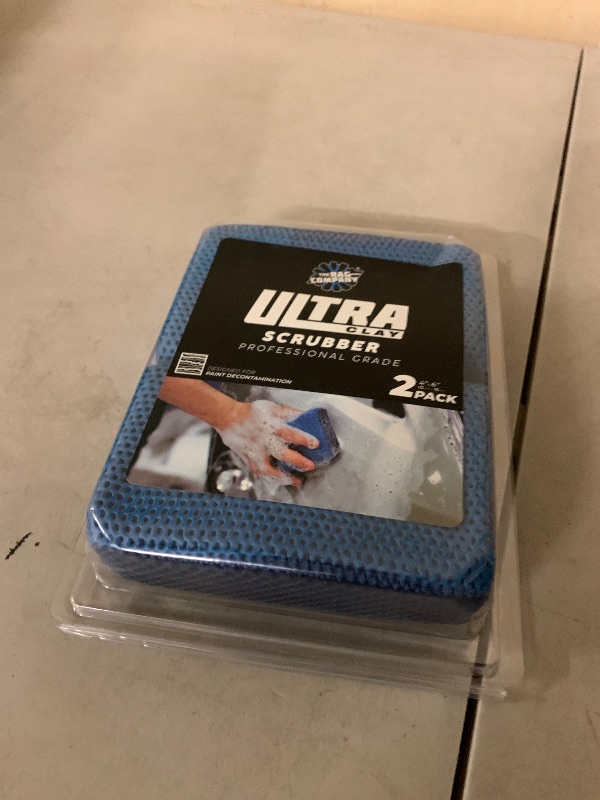 Photo 1 of The Rag Company - Ultra Clay Scrubber - Fast and Effective Removal of Paint Contaminants, Light Overspray, and More; Dual Sided Design for Scrubbing and Clay Work; Deep Clean Glass (2-Pack)