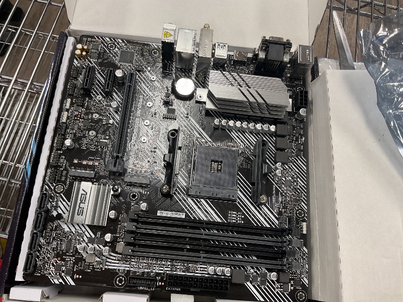 Photo 1 of ASUS Prime B550M-A WiFi II AMD Micro ATX Motherboard with PCIe 4.0, WiFi 6, ECC Memory, HDMI 2.1, RGB Header