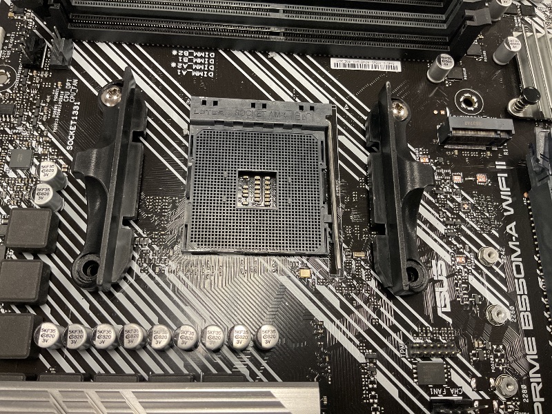 Photo 1 of ASUS Prime B550M-A WiFi II AMD Micro ATX Motherboard with PCIe 4.0, WiFi 6, ECC Memory, HDMI 2.1, RGB Header