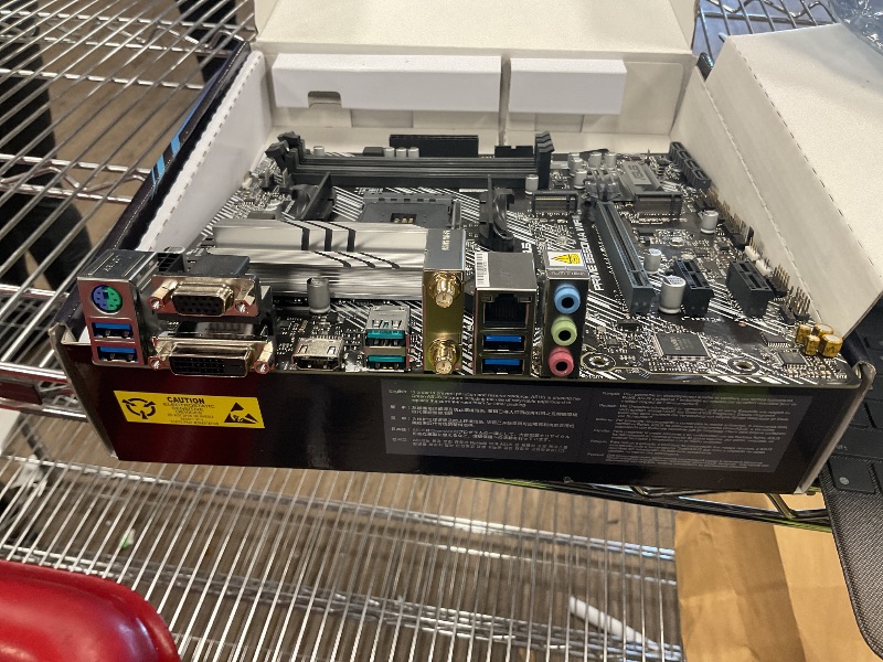 Photo 1 of ASUS Prime B550M-A WiFi II AMD Micro ATX Motherboard with PCIe 4.0, WiFi 6, ECC Memory, HDMI 2.1, RGB Header