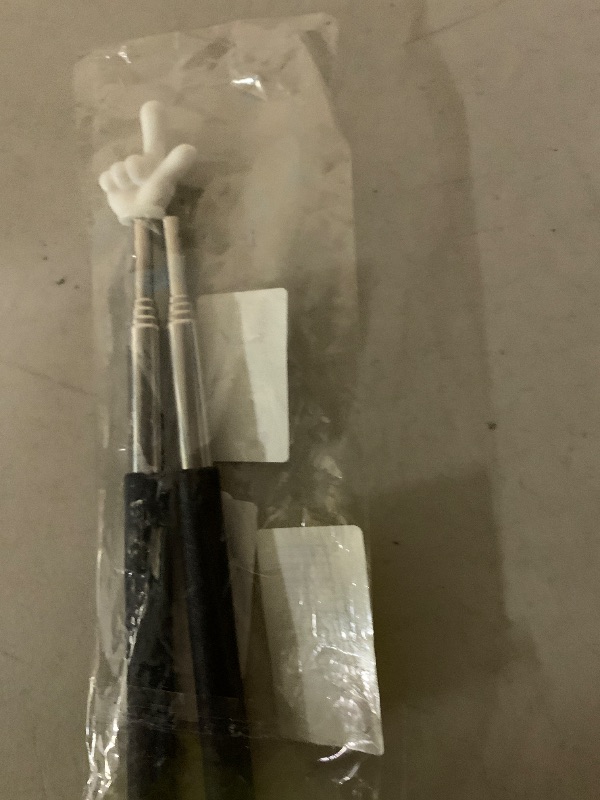 Photo 1 of 2Pcs Telescopic Teachers Pointer, Extendable Hand Pointer Finger Pointer Stick, Mini Retractable Classroom Pointer for Elementary School Kindergarten Teacher, Classroom Supplies (Black)