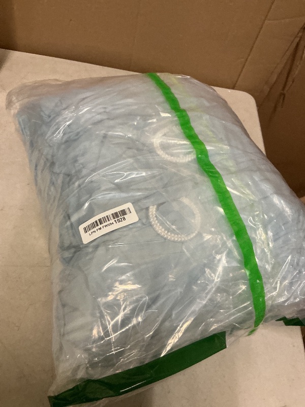 Photo 1 of 150 Pack Spandex Stretch Chair Sashes Bows, Elastic Stretch Chair Cover Bands Ties with Buckle Slider for Wedding Party Ceremony Reception Event Banquet Decoration (Sky Blue)