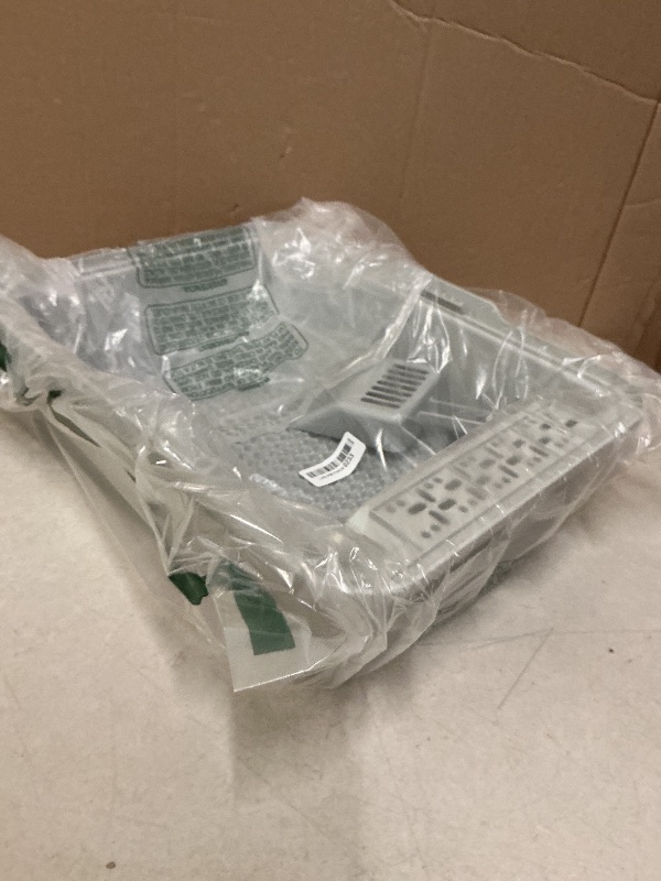 Photo 1 of FURTIME Stainless Steel Cat Litter Box with Lid, Metal Kitty Litter Box for Small Cats, Kitten Litter Boxs with Scoop and Mat, Non-Sticky, Anti-Leakage, Easy to Clean, 17"x13"x8.4" (Small)