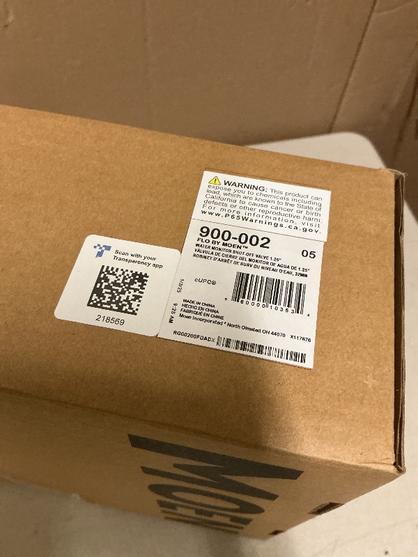 Photo 1 of Moen Flo Smart Water Monitor and Automatic Shutoff Sensor, Wi-Fi Connected Water Leak Detector for 1-1/4-Inch Diameter Pipe, 900-002