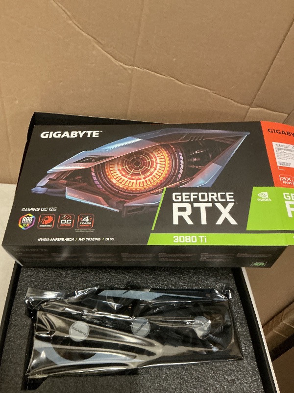 Photo 1 of GIGABYTE GeForce RTX 3080 Ti Gaming OC 12G Graphics Card, 3X WINDFORCE Fans, 12GB 384-Bit GDDR6X, GV-N308TGAMING OC-12GD Video Card