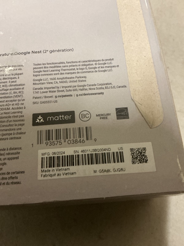 Photo 1 of Google Nest Learning Thermostat (4th gen) + Nest Temperature Sensor (2nd gen) - Silver