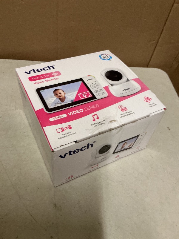 Photo 1 of VTech VM924 No WiFi Remote Pan-Tilt-Zoom Video Baby Monitor - 5" LCD Screen, Up to 17Hrs Video/31Hrs Audio Battery, 1000ft Range, Night Vision, Soothing Sounds, Temperature Sensor