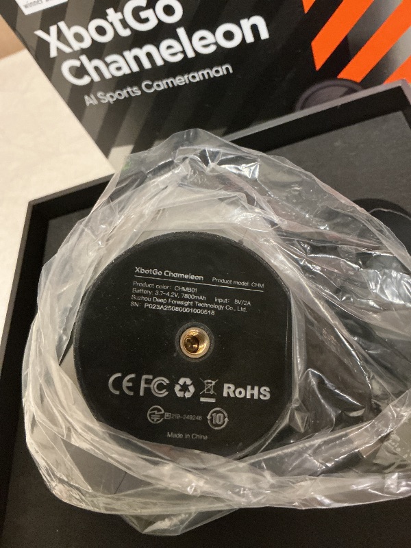 Photo 1 of XbotGo Chameleon AI Auto Sports Action Camera - 4K 60FPS Soccer Camera and Basketball Tracking Camera for Team Sports, Live Streaming, No Subscription, Works with iOS & Android (Lava Graphite)