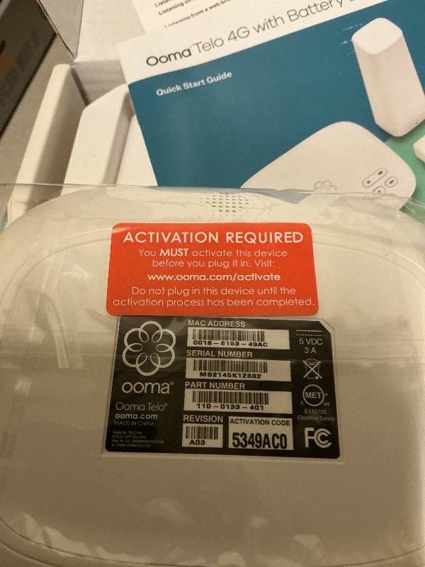 Photo 1 of Ooma Telo 4G VoIP Safety Phone. Works During outages, Whether Power or Internet. Affordable landline Replacement. Can Block robocalls