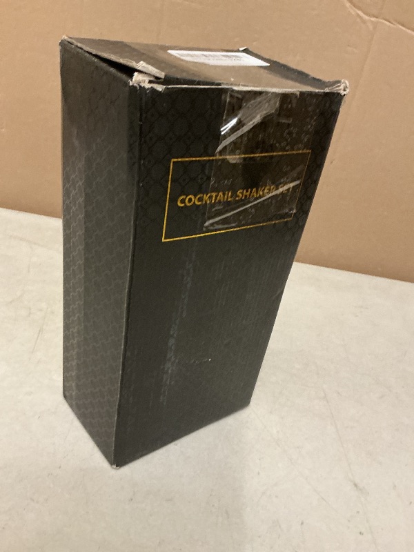 Photo 1 of 23 Piece Cocktail Shaker Set Bartender Kit with Acrylic Stand & Cocktail Recipes Booklet, Professional Bar Tools for Drink Mixing, Home, Bar, Party (Include 4 Whiskey Stones) - Gold Rose