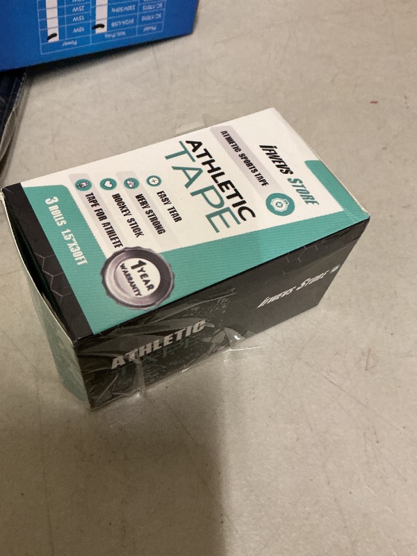 Photo 1 of (3 Pack) White Athletic Sports Tape, Very Strong Easy Tear No Sticky Residue Tape for Athlete & Sport Trainers & First Aid Injury Wrap,Suitable for Bats,Tennis,Gymnastics & Boxing?1.5in X 35ft?