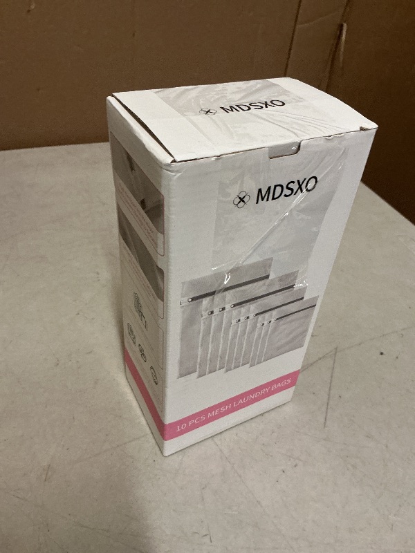 Photo 1 of 10 Pack Mesh Laundry Bags for Delicates with Non Rust Zipper- MDSXO White Laundry Bags Mesh Wash Bags, Easy Fit Bra, Sock,Lingerie,Sneaker,Baby Laundry for Washing Machine Travel Storage[1XL/3L/3M/3S]