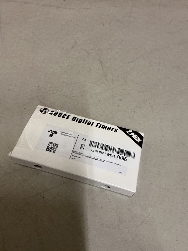 Photo 1 of 2 Pack Digital Kitchen Timer for Cooking Big Digits Loud Alarm Magnetic Backing Stand Cooking Timers for Baking White