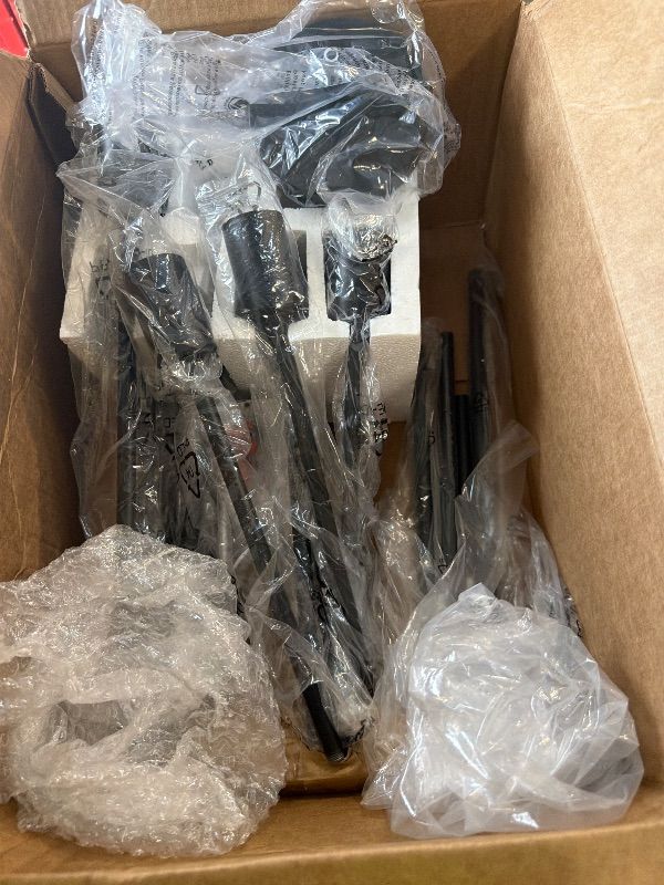 Photo 1 of ** missing pieces*** "-52.3" Height Adjustable Modern Chandelier Ceiling Light Fixture, 12-Light Sputnik Chandeliers Matte Black Mid Century Chandelier Over Table, Chandeliers for Dining Room (Bulbs Not Included)
