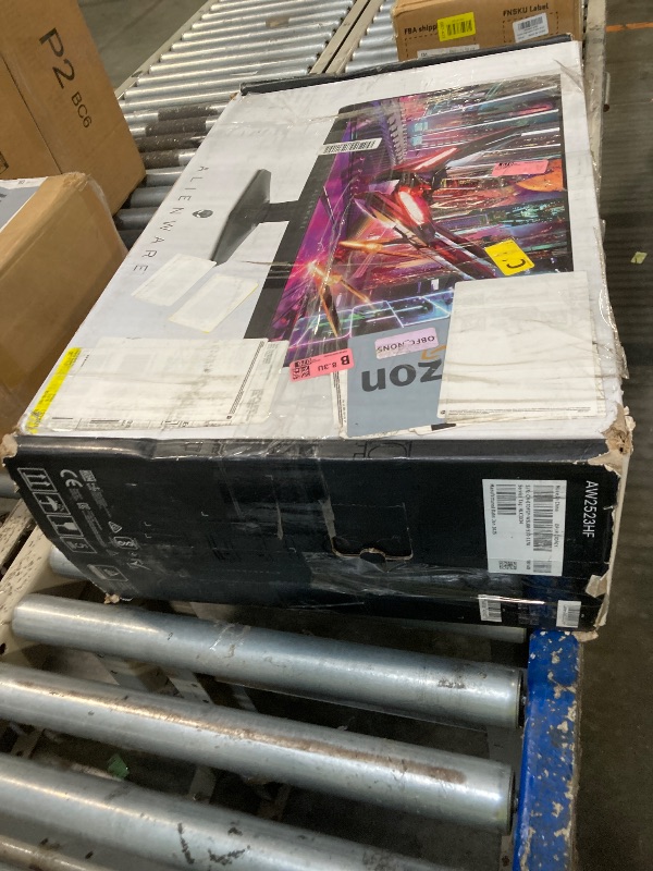 Photo 1 of ****Broken Screen — For Parts Only****Alienware 25 Gaming Monitor AW2523HF 24.5" IPS LED Full HD (1920 × 1080) 360Hz Display - AMD FreeSync - VESA - Monitor (USB, HDMI) Height/Tilt/Swivel/Pivot Adjustability - Dark side of the Moon
