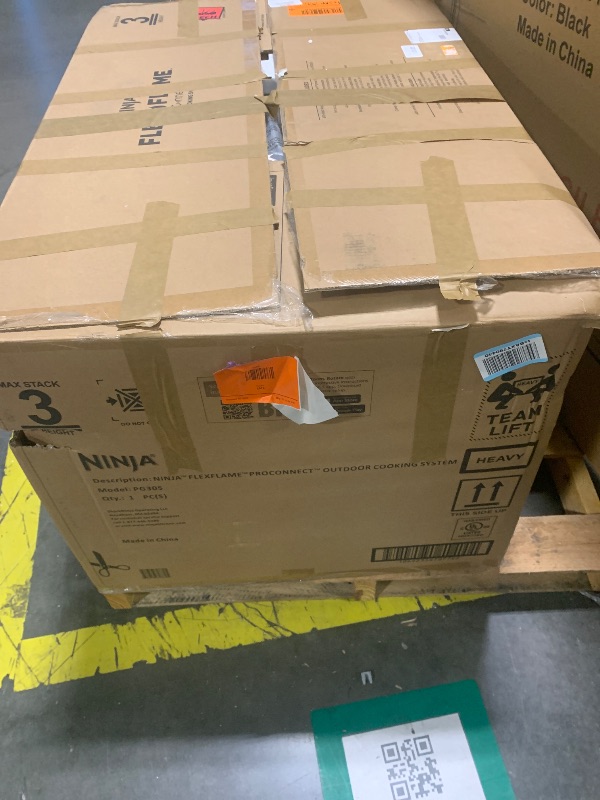 Photo 1 of ***UPDATED 5/29 PHOTO UPDATED *** Ninja FlexFlame ProConnect Grill & Smoker | 5-in-1 Smart Cooking System | Electric & Propane | App-Connected | 3-Burner Digital Control | Roast, Griddle & Pizza Maker | Black/Gold | PG305