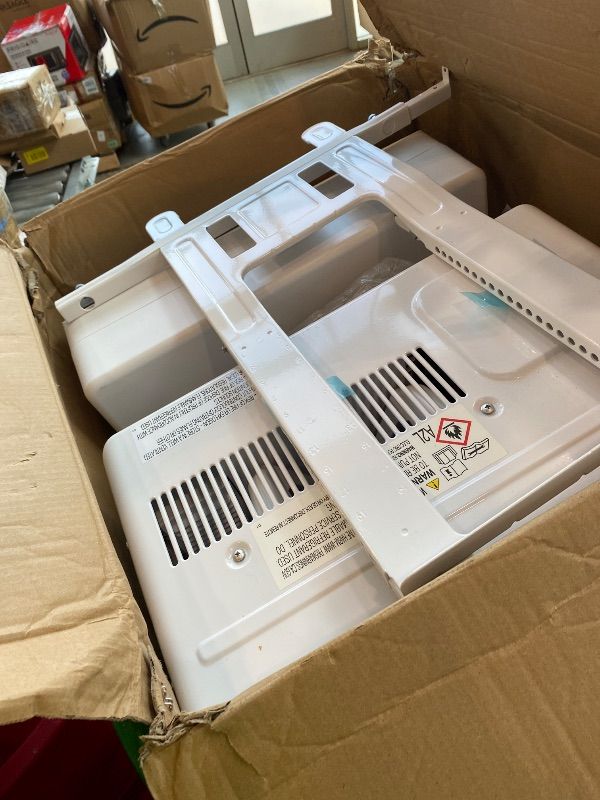 Photo 1 of ****  AS IS  ALL SALES FINAL  NO RETURNS **** 12,000 BTU U-Shaped Smart Inverter Window Air Conditioner–Cools up to 550 Sq. Ft., Ultra Quiet with Open Window Flexibility, Compatible with Alexa/Google Assistant, 35% Energy Savings (Renewed)