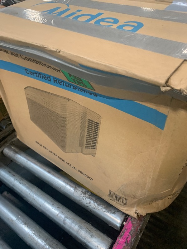 Photo 1 of ****  AS IS  ALL SALES FINAL  NO RETURNS **** 12,000 BTU U-Shaped Smart Inverter Window Air Conditioner–Cools up to 550 Sq. Ft., Ultra Quiet with Open Window Flexibility, Compatible with Alexa/Google Assistant, 35% Energy Savings (Renewed)