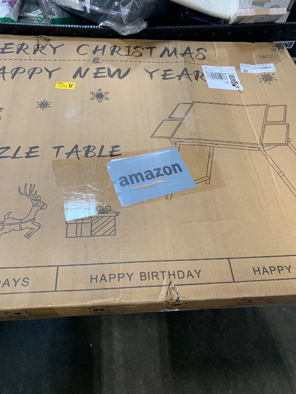 View 4 of ****AS IS ALL SALES FINAL NO RETURNS *****Puzzle Table 1500 Pieces, 3-in-1 Foldable Jigsaw Puzzle Table with Cover – 18” & 28” Height, 5 Angle Tilt, Metal Frame, Portable Puzzle Tables Drawers and Legs for All Ages

****AS IS ALL SALES FINAL NO RETURNS **