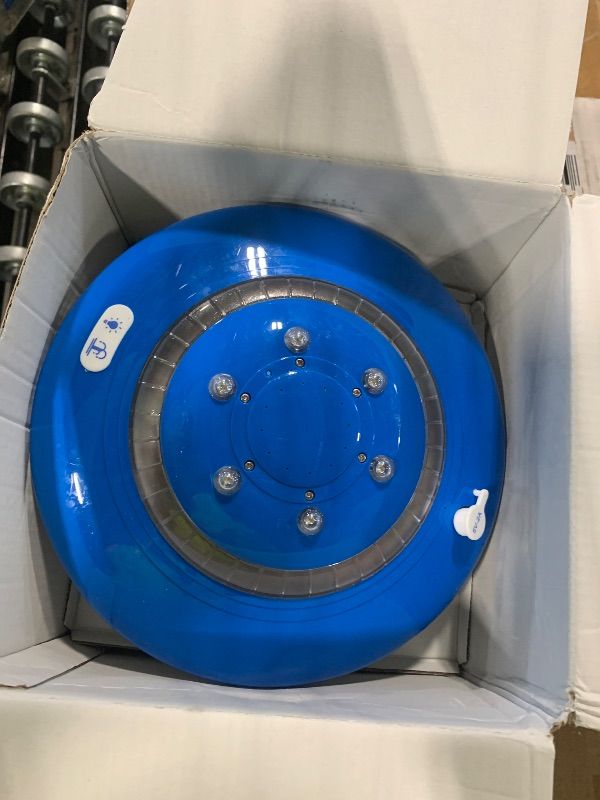 Photo 1 of ****USED*** PoolPop 9000mAh Pool Fountain with Remote,Floating Pool Fountain with Light,2 in 1 Rechargeable Pool Water Fountain Anchor,2 Spray Mode Swimming Pool Fountain Pump for Inground Above Ground Pool-White