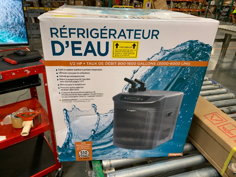 Photo 1 of ***RUST/UNKNOW BRAND*** Active Aqua 0.5 HP Water Chiller with Boost | Cold Plunge & Ice Bath Cooler | Rapid Digital Temp Control | Fresh & Salt Water, Hydroponics, Aquariums | 90–172 Gal (0.5 HP)