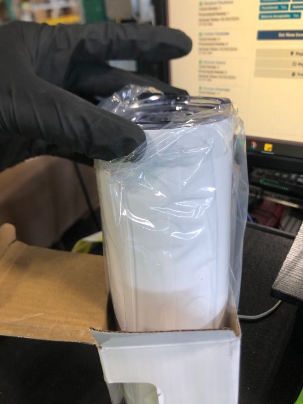 Photo 1 of ** only 1**
MICLAXYS 4 Pack 20oz Sublimation Tumblers Bulk With Flat Edge, 20OZ Flat Sublimation Tumbler Blank, Skinny Straight Stainless Steel Blanks Cups with Individual Box (4, 20OZ FLAT EDGE)
