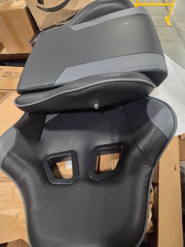 Photo 1 of ***NOT EXACT TO STOCK IMAGE, VIEW ALL IMAGES*** Meilocar Gaming Chair for Adult, Computer Chair with Footrest Video Game Chair Big and Tall Gaming Chair with Massage Lumbar Support, Adjustable Height and 360° Swivel Seat(Grey)