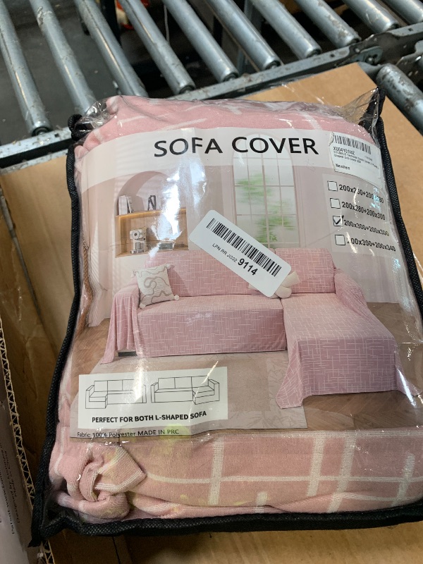 Photo 1 of **UNTESTED**
CYCMACO Sectional Couch Covers 2 Pieces, L Shaped Sofa Cover for Sectional Washable, Pet Couch Covers for Sectional Sofa, Blanket Furniture Protector (XX-Large: 78" x 118" + 78" x 118", Pink)