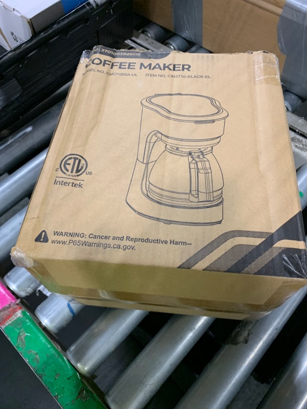 Photo 1 of **SOLD AS IS NO REFUND/RETURN** SEE COMMENTS  Electactic 5-Cup Drip Coffee Maker, a compact coffee machine with a digital clock and 24-hour programmable timer, featuring Auto Shut-Off, and a Removable Filter Basket for Home & Office-Deep Black