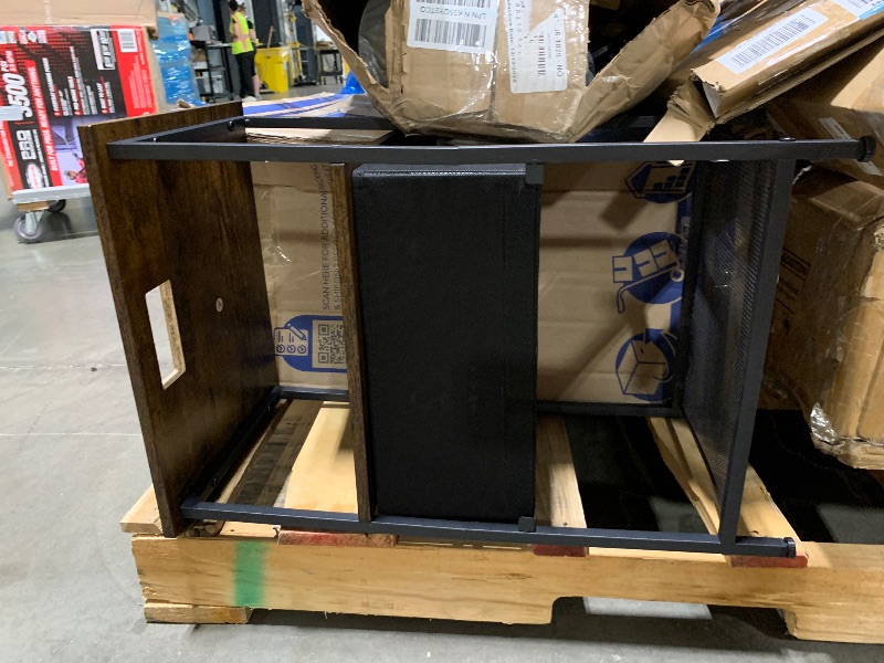 Photo 1 of ** sold as is no refund/return** LOAKEKEL Night Stand with Charging Station, Small Bedside Table with Fabric Drawer, Nightstand with USB Ports & Outlets for Bedroom, Brown, HETS010BR-1