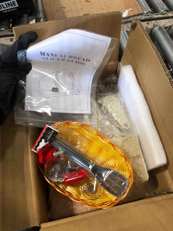 Photo 1 of ** sold as is no refund/return** see comments
Adjustable Bread Slicer Homemade Sourdough Bread Cutter with Scale Line, Bottom Suction Cup, with Clip and Plate (White)