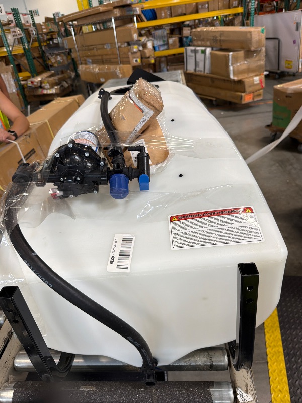 Photo 1 of ***UPDATED 5/31*** Master Mfg 36-Gallon Premium Pull-Behind Trailer Broadcast Sprayer - 10ft Swath, 3.0GPM, 60PSI Max