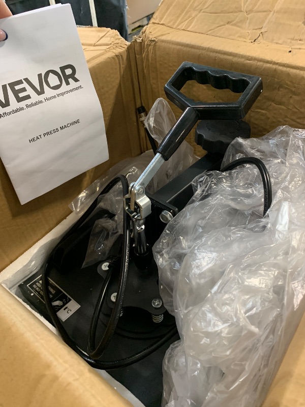 Photo 1 of ***SIMILAR ITEM*** VEVOR Heat Press, 12x10in Heat Press Machine, Clamshell Sublimation Transfer Printer Fast Heat-up, Digital Precise Temperature Control, Vinyl Heat Press for T-Shirts Bags Garments Mats Puzzles, 650W