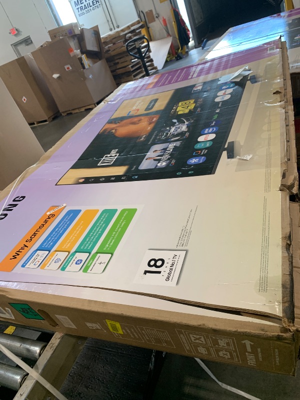 Photo 1 of ***DAMAGE SEE PICTURES** Samsung 75-Inch Class Crystal UHD U8000F 4K Smart TV (2025 Model) Endless Free Content, Crystal Processor, MetalStream Design, Knox Security, Alexa Built-in