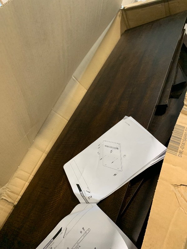 Photo 1 of ***MISSING PARTS**** UNKNOWN SPECIFIC DETAILS**** IDEALHOUSE 70 inch TV Stand for 80" TVs, Mid Century Modern Entertainment Center with Storage Drawer & Open Shelves, Wood Media Console Cabinet for Living Room/Bedroom, Vintage