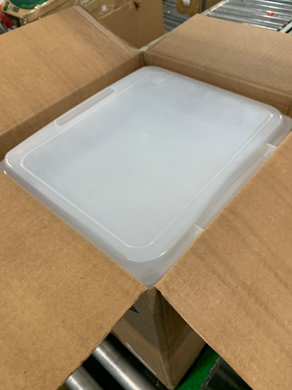 Photo 1 of **DIRTY**
CNEIESD ?5 Pack? 28 Qt Clear Underbed Plastic Storage Bins with Lids, Stackable Durable Containers for Home?Bedroom