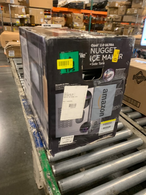 Photo 1 of ** black **
GE Profile Opal 2.0 Ultra Nugget Ice Maker with .75 Gallon Side Tank and Scale Inhibiting Filter, Scoop Included, 38 lbs in 24 Hours, Pellet Ice Machine with WiFi & Smart Connected, Stainless Steel