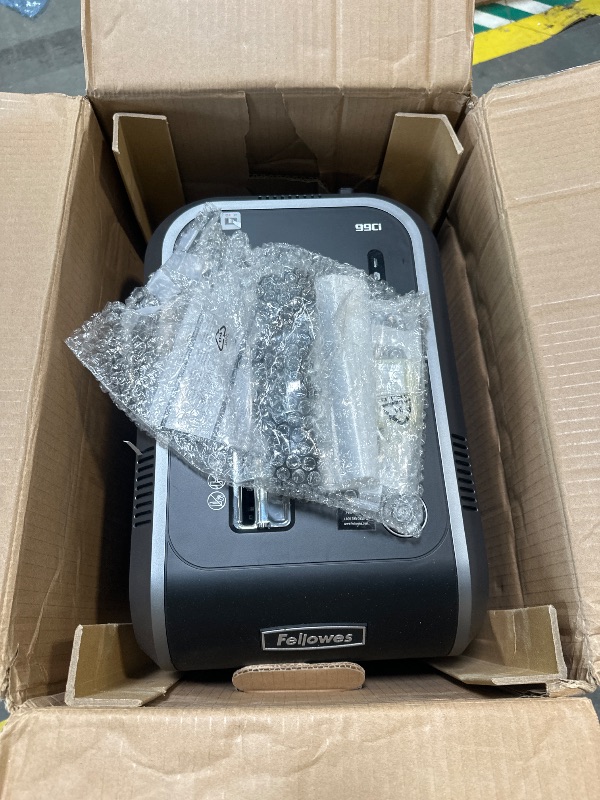 Photo 1 of ***UPDATED 5/23*** Fellowes Powershred 99Ci 18-Sheet 100% Jam-Proof Heavy Duty Crosscut Paper Shredder Machine for Office and Home, Black/Gray 3229904