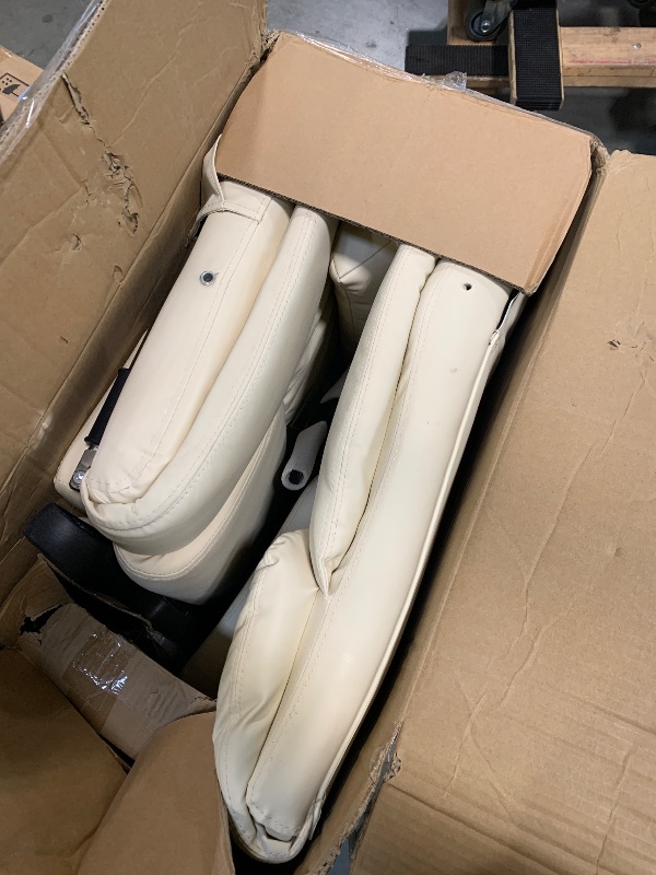 View 4 of ** WHITE**
Vinsetto High Back Massage Office Chair with 6 Vibration Points, PU Leather Reclining Computer Chair, Ergonomic Desk Chair with Footrest Adjustable Height and Remote, Beige