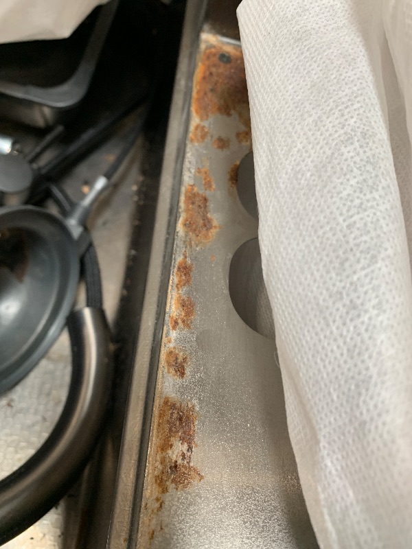 Photo 1 of ****Rusted and dirty; it needs to be cleaned.***Sarlai 33 Inch Black Drop In Kitchen Sink Workstation - 33x19 Drop In Kitchen Sink Black Stainless Steel Topmount Workstation Sink 16 Gauge Deep Single Bowl Top-mount Kitchen Sink