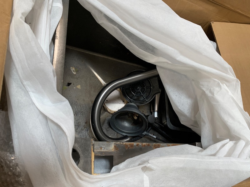 Photo 1 of ****Rusted and dirty; it needs to be cleaned.***Sarlai 33 Inch Black Drop In Kitchen Sink Workstation - 33x19 Drop In Kitchen Sink Black Stainless Steel Topmount Workstation Sink 16 Gauge Deep Single Bowl Top-mount Kitchen Sink