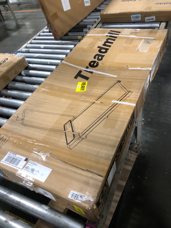 Photo 1 of ***FOR PARTS ONLY - MISSING PIECES/ NON FUNCTIONAL - AS IS NO RETURNS SALE FINAL*** HOELLL Treadmills for Home Small with 0%-8% Incline and APP Sync, Compact Under Desk Walking Treadmill Pad with Handle Bar Removable, Remote Control and LED Display, 2.5HP