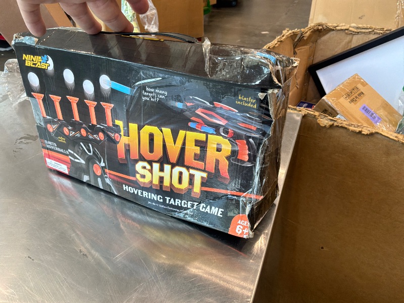 Photo 1 of [Missing Top Stand Piece] Hover Shot Shooting Toy for Kids - Ball Target Game for Nerf Guns Cool Birthday Gifts Toys for Boys Age 6+ Year Old Boy Best Teenage Gift Idea - Gun, Targets & Darts