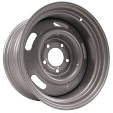 Photo 1 of ***16x7***Speedway Motors GM Rally Truck Wheel, 15x10 Steel Rim with 5x5 BP & Silver Gloss Finish, Classic Five-Slot Style Compatible with most GM C10, Blazer, Jimmy and Other 1/2-Ton Truck
