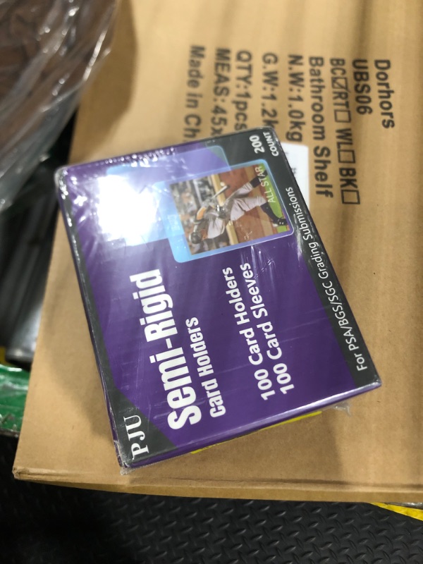 Photo 1 of ** FCATORY SEALED *** 100ct Semi Rigid Card Holders & 100ct Card Sleeves for PSA, SGC, BGS, CSG Graded Card Submissions, Semi Rigid Baseball Cards Sleeves Protectors, PSA Graded Trading Cards Sleeve