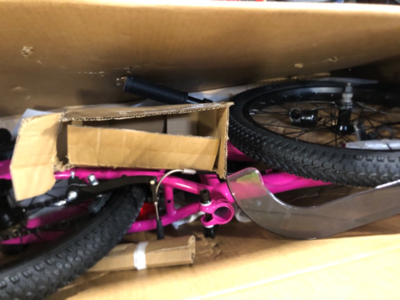Photo 1 of ** sold as is no refund/return**AVASTA Bilbo 18 Inch Kids Bike for Boys Girls 5 6 7 8 Years Old, Retro Style High Carbon Steel Bicycle with Adjustable Handlebars and Seat, Dual V-Brakes, Training Wheels, Kickstand, Plum Red