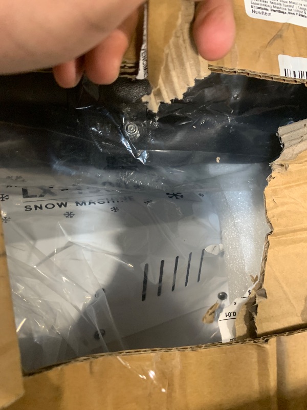 Photo 1 of **** AS IS ALL SALES FINAL  NO RETURNS **LANGXUN 1500W Snow Machine with Manual & Wireless Remote Control | Large Output Snowmaking Machine for Indoor & Outdoors | Adjustable Snowflake Size | Perfect for Christmas, Weddings, and Parties