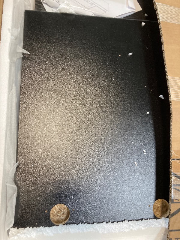 View 3 of ** sold as is no refund/return** OneBlis 70" TV Stand for Living Room, Modern Entertainment Center & Media Console, Fits TVs up to 80", Storage Cabinet with Shelves, 36" Electric Fireplace with LED Flame (All Black)