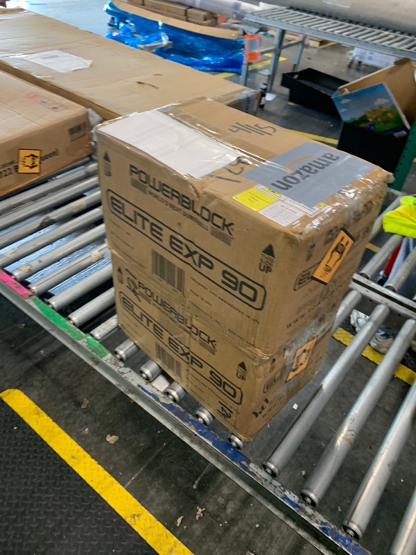 Photo 1 of ***Very Heavy Item*** PowerBlock Elite EXP Adjustable Dumbbells, Sold in Pairs, Stage 1, 5-50 lb. Dumbbells, Durable Steel Build, Innovative Workout Equipment, All-in-One Dumbbells, Expandable with Expansion Kits